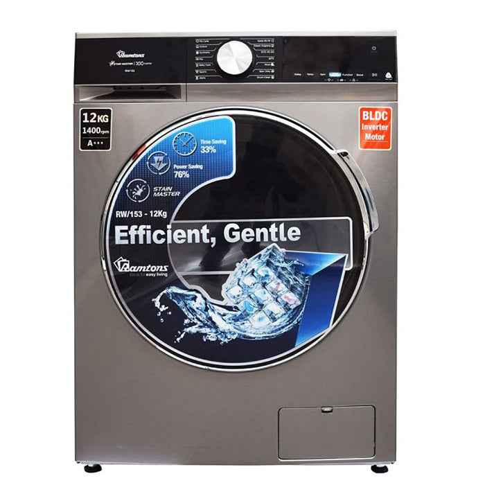 Ramtons FRONT LOAD FULLY AUTOMATIC 12KG WASHER 1400RPM - RW/153